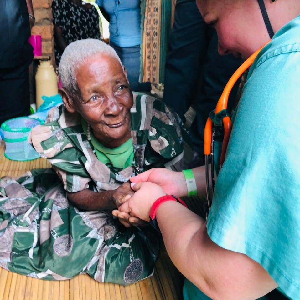 Hands of a Ugandan elder