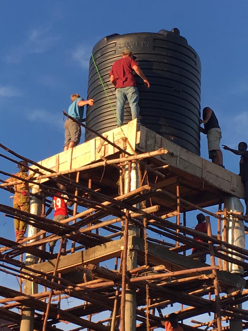 Water From the New Well to the Orphanage